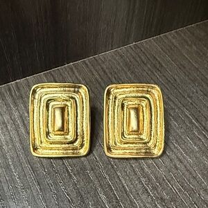 Gold Geometric Women Earrings